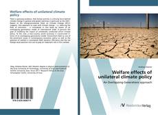 Welfare effects of unilateral climate policy kitap kapağı