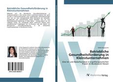 Capa do livro de Betriebliche Gesundheitsförderung in Kleinstunternehmen 