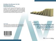 Bookcover of Strafbare Handlungen bei der Buchführung von Kapitalgesellschaften