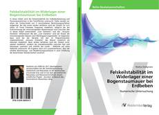 Capa do livro de Felskeilstabilität im Widerlager einer Bogenstaumauer bei Erdbeben 