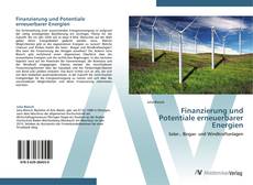 Finanzierung und Potentiale erneuerbarer Energien kitap kapağı