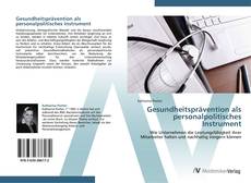 Capa do livro de Gesundheitsprävention als personalpolitisches Instrument 