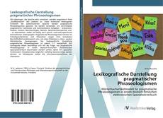 Lexikografische Darstellung pragmatischer Phraseologismen kitap kapağı