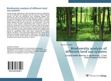 Buchcover von Biodiversity analysis of different land use systems