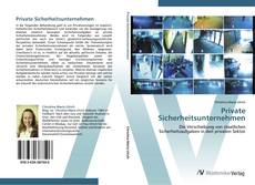 Bookcover of Private Sicherheitsunternehmen