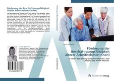 Bookcover of Förderung der Beschäftigungsfähigkeit älterer Arbeitnehmer(innen)