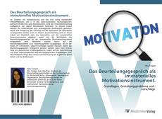 Capa do livro de Das Beurteilungsgespräch als immaterielles Motivationsinstrument. 