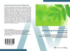 Capa do livro de Examining Environmental Reporting 