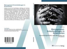 Bookcover of Management-Entscheidungen in Krisenzeiten
