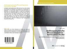 Bookcover of Anthroponymische Phraseologismen - kontrastive Studie