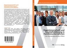 Portada del libro de Eigentümerschaft und Geschäftsführung in Familienunternehmen