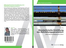 Portada del libro de Messtechnische Ermittlung von Rohrleitungsparametern