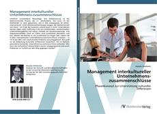 Buchcover von Management interkultureller Unternehmens-zusammenschlüsse