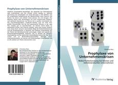 Bookcover of Prophylaxe von Unternehmenskrisen