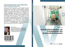 Copertina di Unternehmenskultur als Erfolgsfaktor bei Krankenhausfusionen