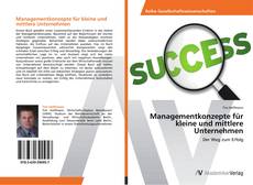 Buchcover von Managementkonzepte für kleine und mittlere Unternehmen