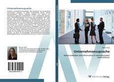 Bookcover of Unternehmenssprache