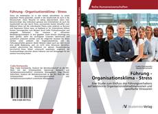 Portada del libro de Führung - Organisationsklima - Stress