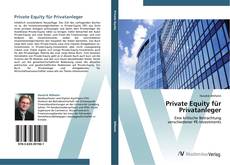 Private Equity für Privatanleger的封面