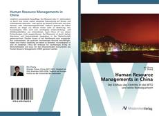 Copertina di Human Resource Managements in China