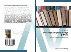 Personalizing knowledge portals kitap kapağı