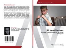 Bookcover of Kinderdelinquenz
