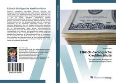 Capa do livro de Ethisch-ökologische Kreditinstitute 