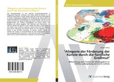 "Allegorie der Förderung der Künste durch die fürstliche Großmut" kitap kapağı