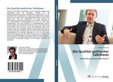 Bookcover of Die Qualität politischer Talkshows