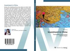 Bookcover of Investment in China