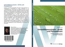 Capa do livro de Umweltbewusstsein - Kritik und Perspektiven 