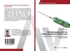 Bookcover of Notkompetenzen im Rettungsdienst Österreich