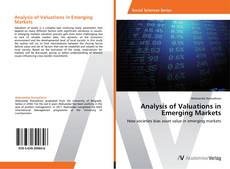 Bookcover of Analysis of Valuations in Emerging Markets