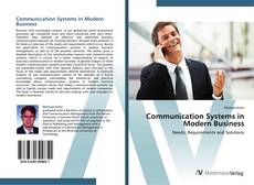 Bookcover of Communication Systems in Modern Business