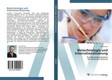 Buchcover von Biotechnologie und Internationalisierung