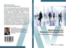 Capa do livro de Optimierung des Ressourcenmanagements 