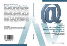 Capa do livro de Wirtschaftlichkeit von Zertifizierungsstellen in Deutschland 