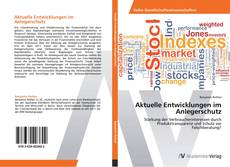 Buchcover von Aktuelle Entwicklungen im Anlegerschutz