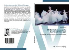 Capa do livro de Unternehmensnahe Kulturstiftungen 