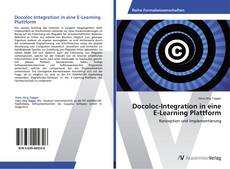 Bookcover of Docoloc-Integration in eine E-Learning Plattform