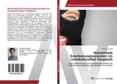 Portada del libro de Nonverbale Emotionsexpressionen im interkulturellen Vergleich