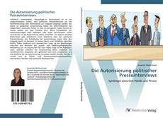 Capa do livro de Die Autorisierung politischer Presseinterviews 