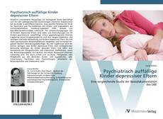 Psychiatrisch auffällige Kinder depressiver Eltern kitap kapağı