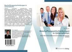 Capa do livro de Beschaffungsentscheidungen in Unternehmen 