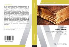 Capa do livro de Lesen lernen 