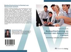 Bookcover of Beobachtertraining im Kontext von Assessment Centern