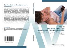 Buchcover von Das Verhältnis von Emotionen und Kognitionen