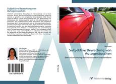 Capa do livro de Subjektive Bewertung von Autogeräuschen 
