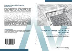 Buchcover von Essays on Access to Financial Institutions