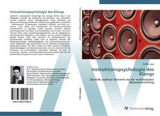 Bookcover of Instruktionspsychologie des Klangs